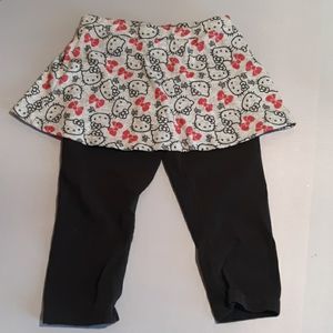 Hello kitty skirt w/ attached capris pants